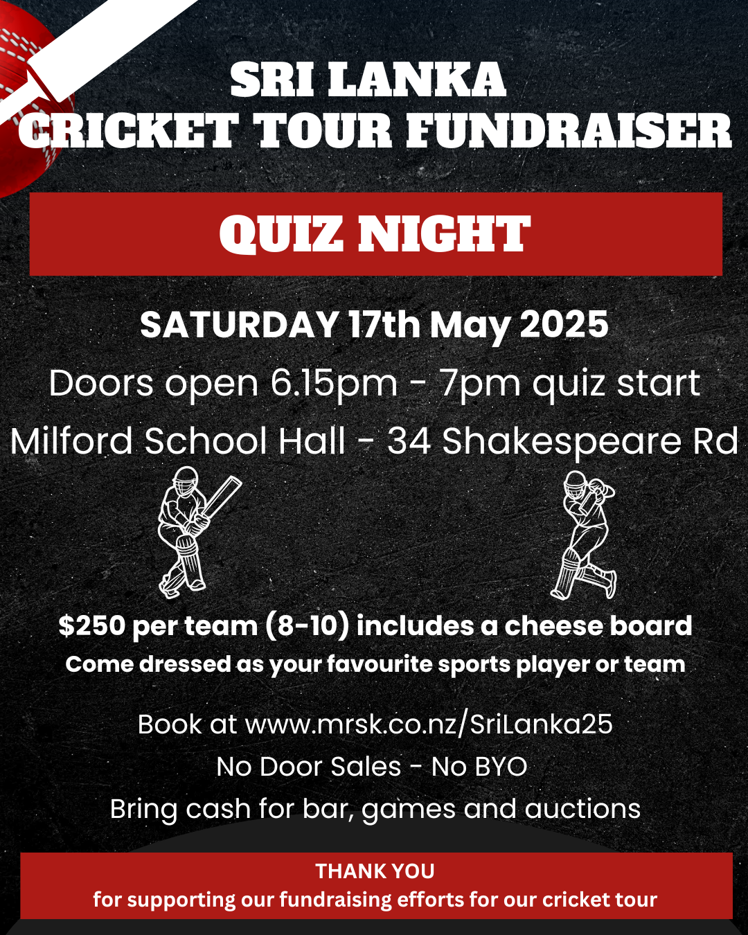 Quiz Night Fundraiser - Saturday 17 May 2025